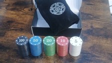 (886) 100pc poker chip set