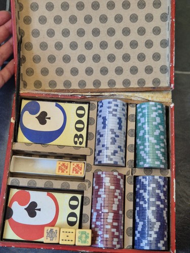 Vintage poker set unused - poker,