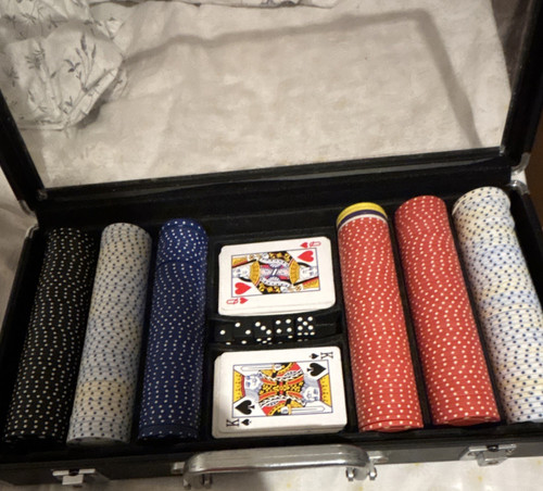 300 chip poker set - poker, two