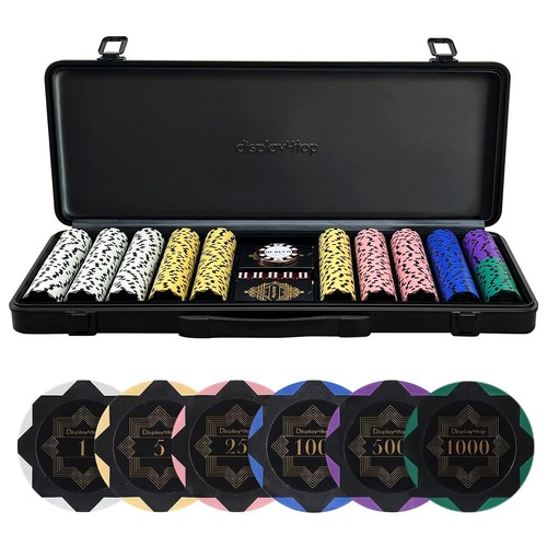 500 pieces clay poker - pieces, 13.5g